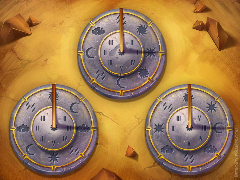 Hidden Ruins 2D Puzzle Sundial Zoom