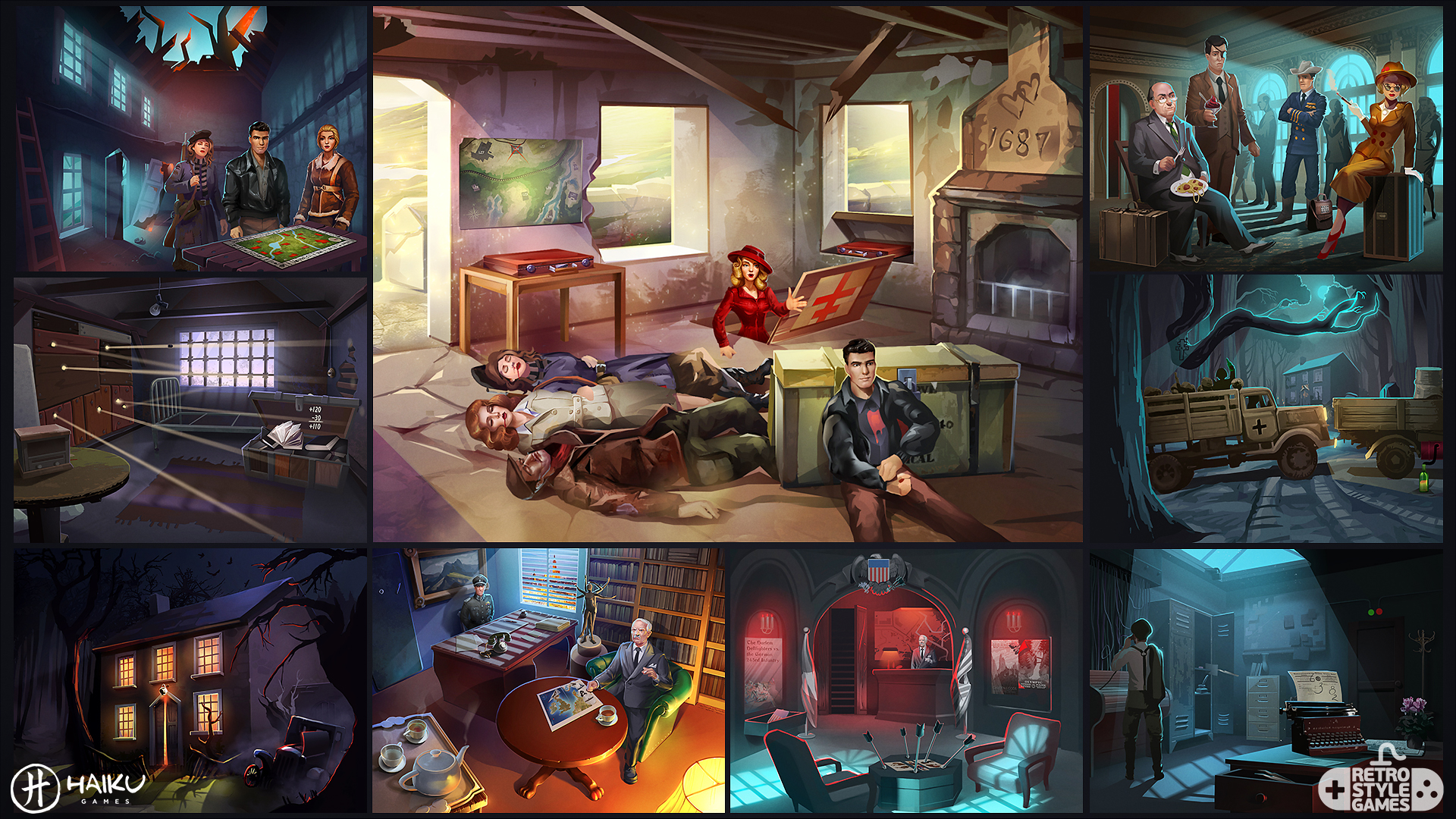 HAIKU Allied Spies Adventure Escape full art sheet1