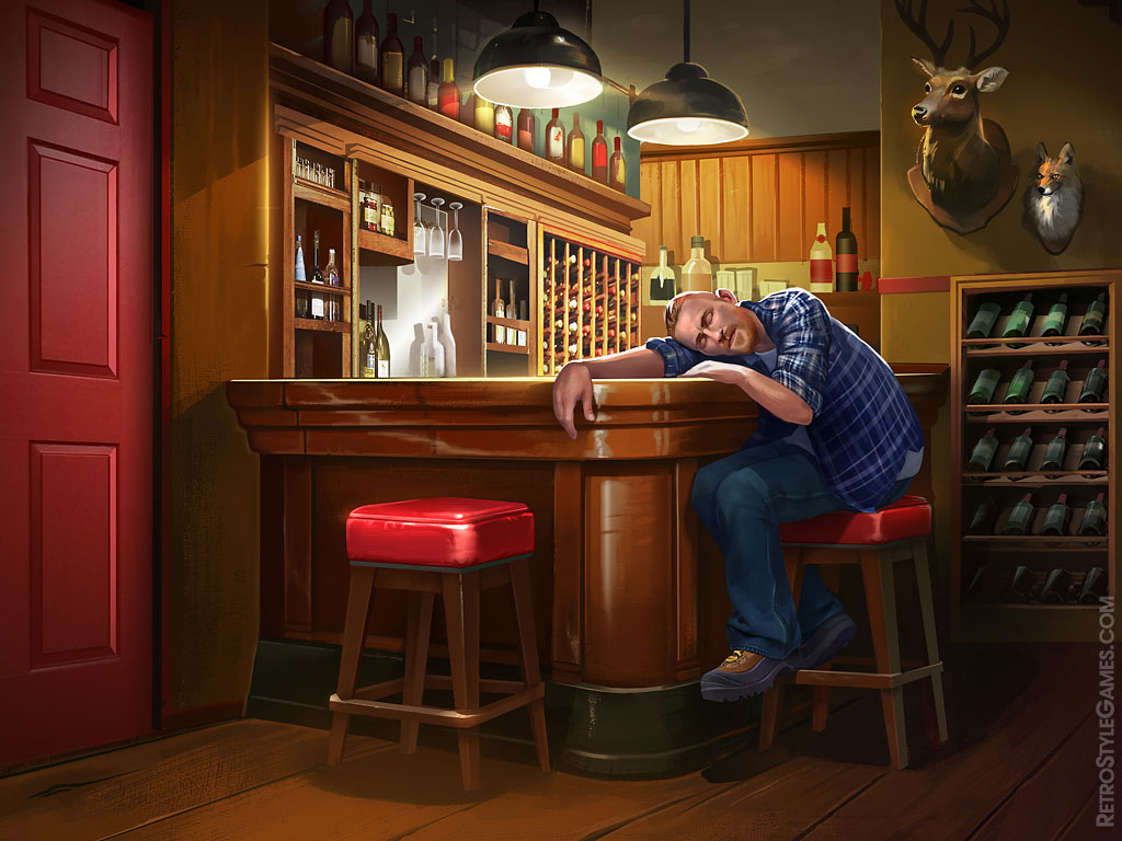 HAIKU Murder Inn 2D background Bar Room