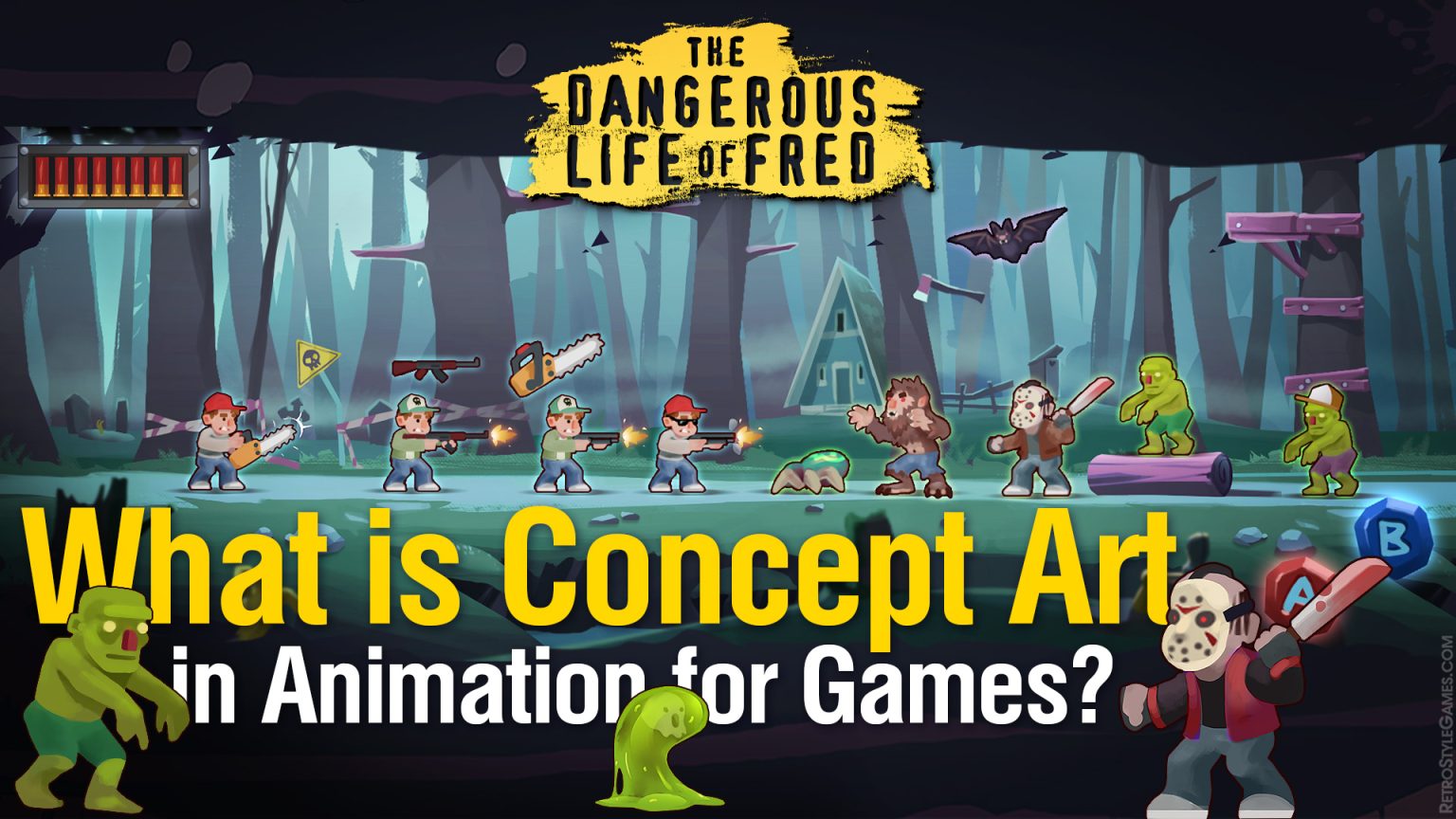 What is Concept Art in Animation for Games - RetroStyle Games