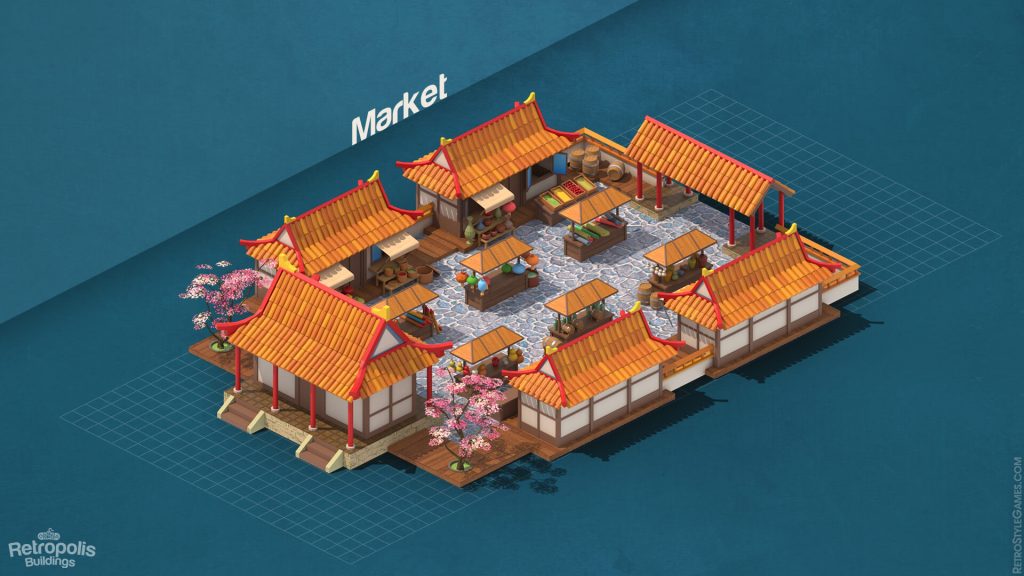 Isometric City Sprites for Town Building Game | Assets Pack