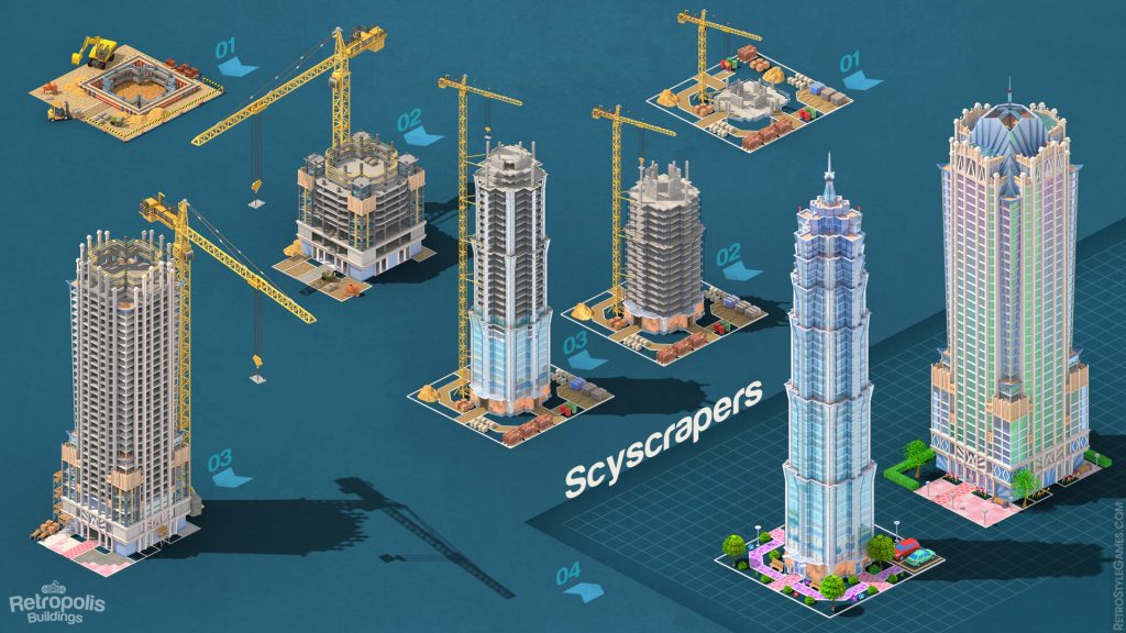 Isometric City Sprites for Town Building Game | Assets Pack