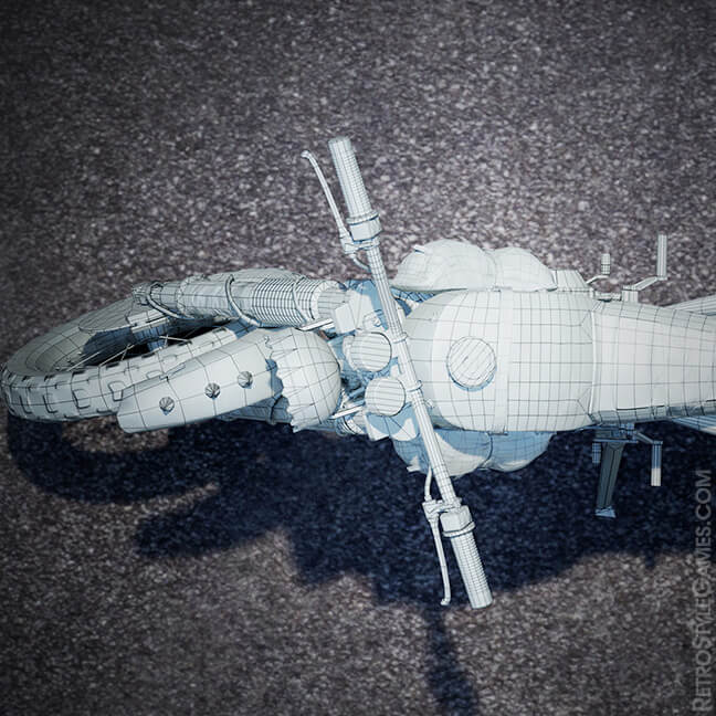 Icon Realistic 3D Modeling and Rigging of a Doomsday Motorcycle Seat