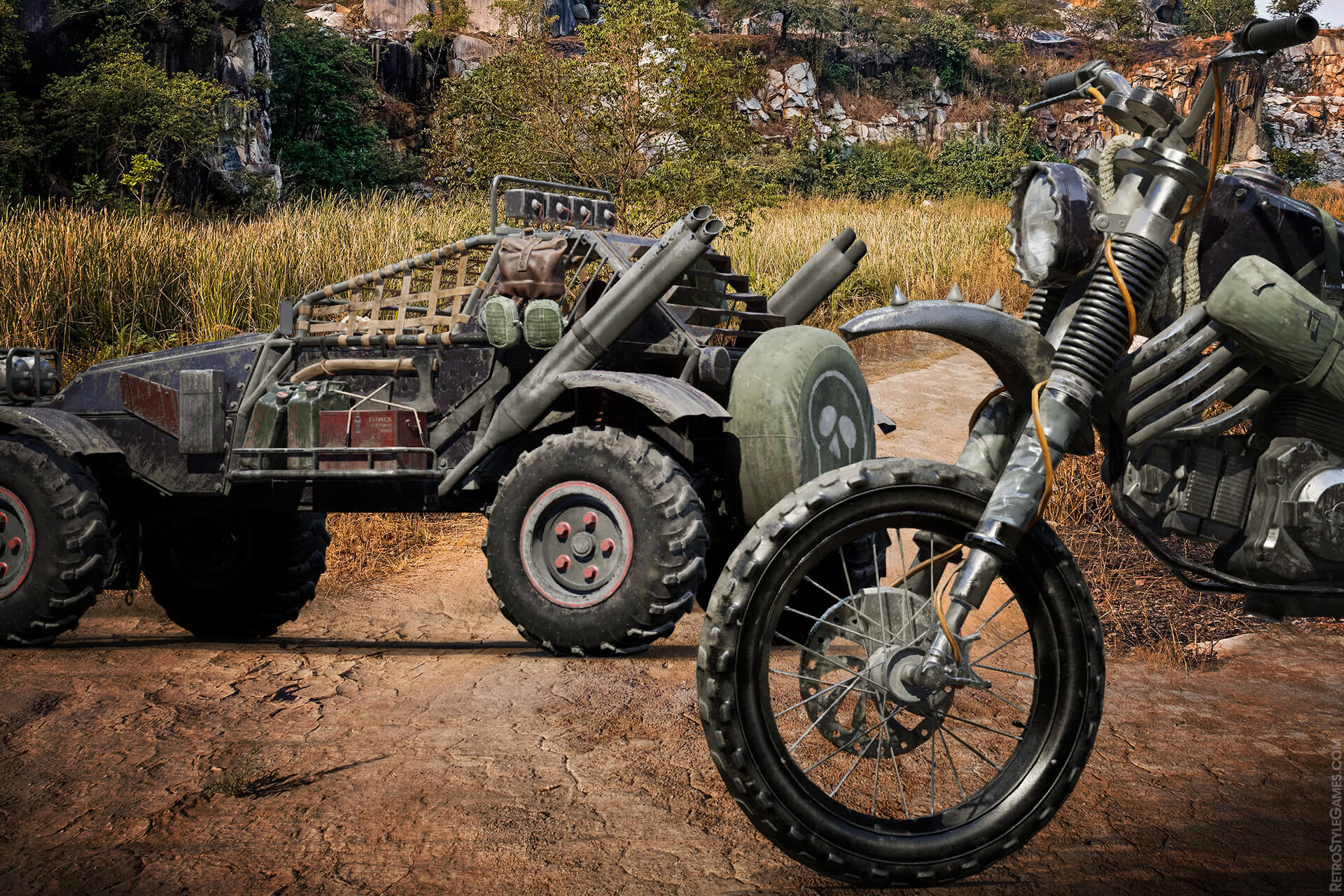 Realistic Last Guns Apocalyptic Vehicle Pack Survival Game Bikes Armageddon Buggy Wheels