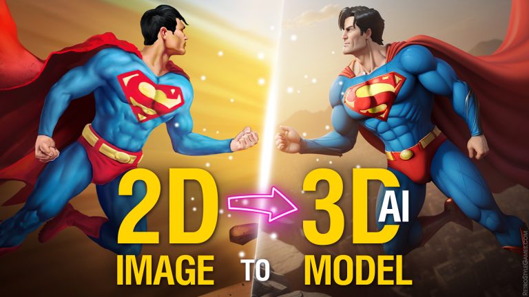 2D Image to 3D Model AI Render: Process with Stable Diffusion