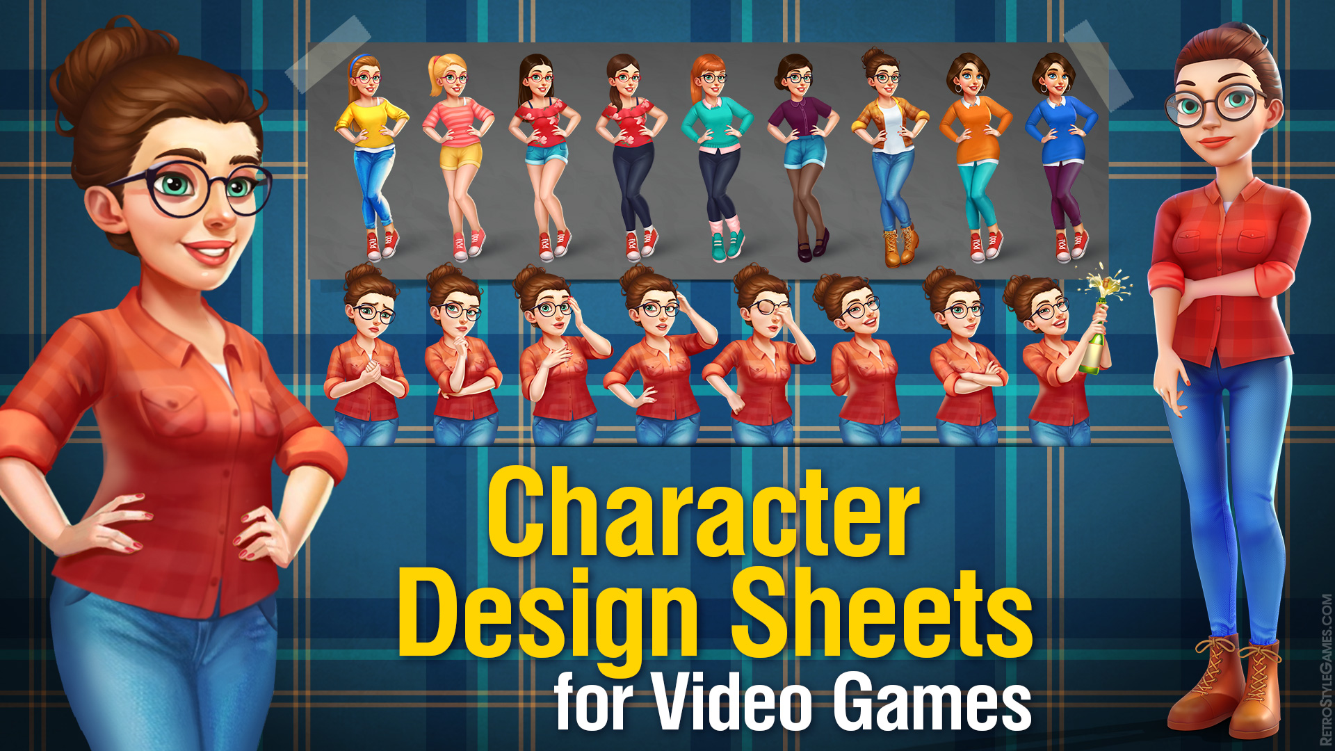 Character Design Sheets for Video Games