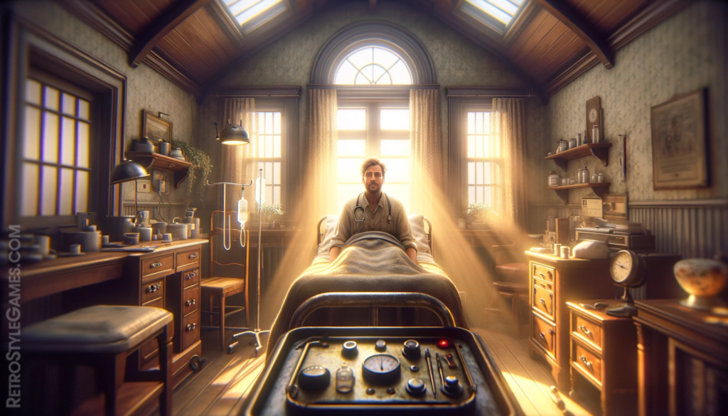Doc Mitchell, the folk in Fallout New Vegas, greet main character after removing the bullet from his head