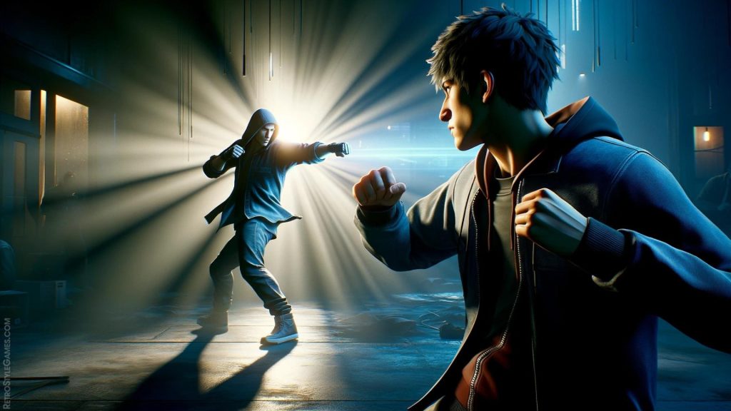 Prediction, action, and reaction in animated fighting game