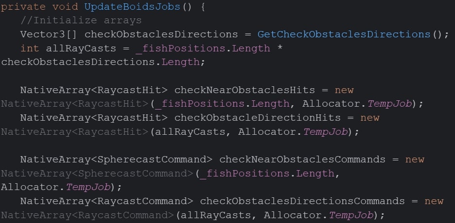 How to create and schedule the jobs in Unity JobSystem