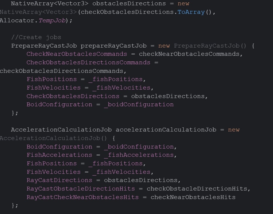 How to create and schedule the jobs in Unity JobSystem