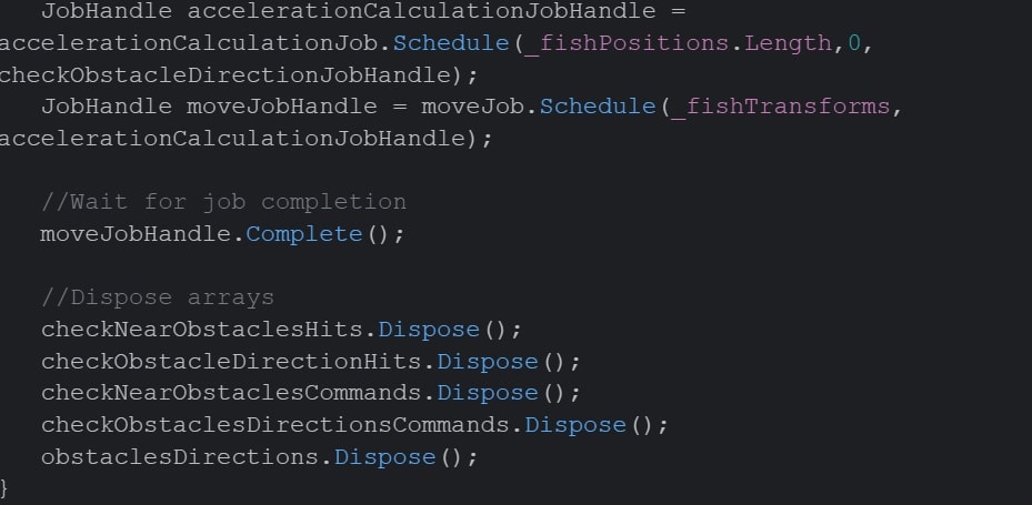 How to create and schedule the jobs in Unity JobSystem