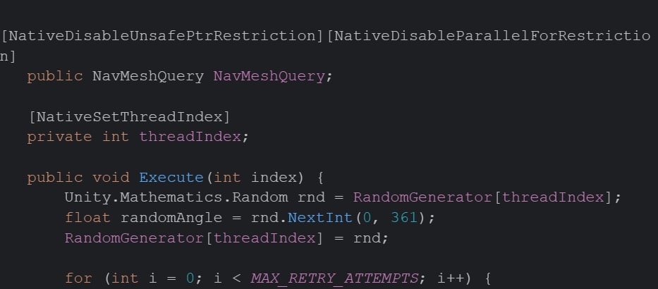 Spawning enemies in Unity JobSystem