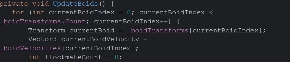 Optimized Boids in JobSystem, what is Boids