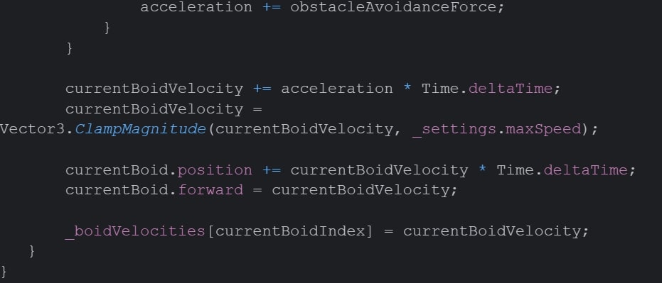 Optimized Boids in JobSystem, what is Boids