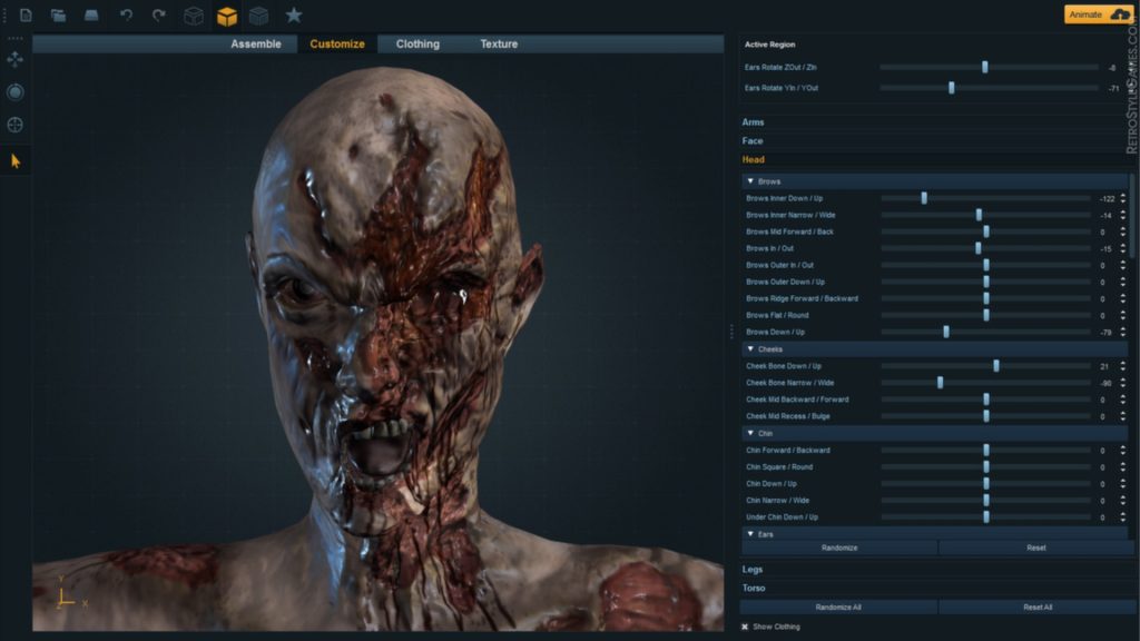 One of the best 3D character modeling tools Adobe Fuse CC