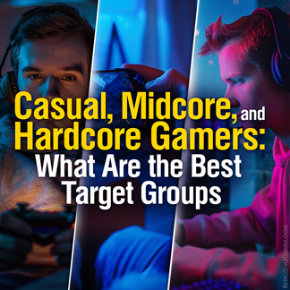 Casual, midcore, and hardcore gamers, and what are the best target groups