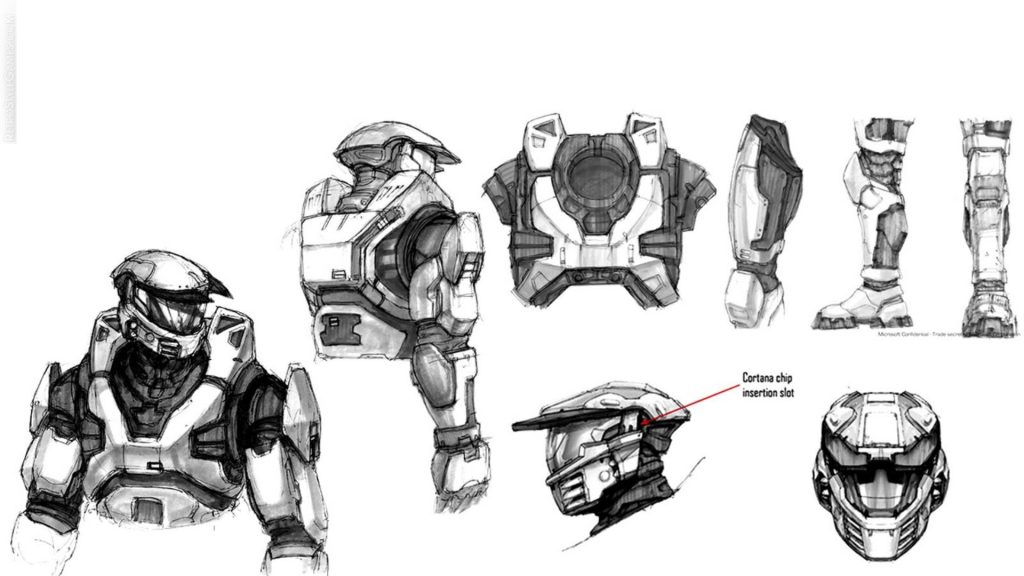 Halo Combat Evolved characters concept art