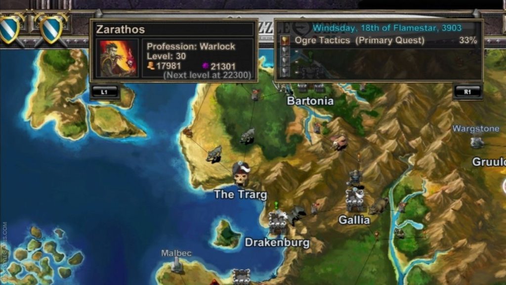 Combination of Match-3 and RPG elements in Puzzle Quest Challenge of the Warlords