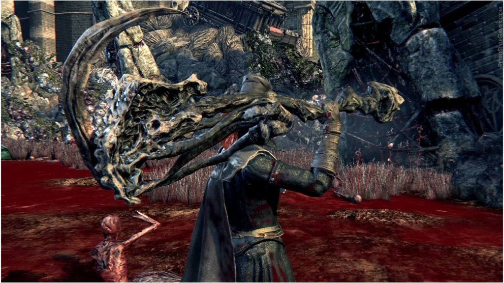 Bloodborne weapon design Amygdalan Arm