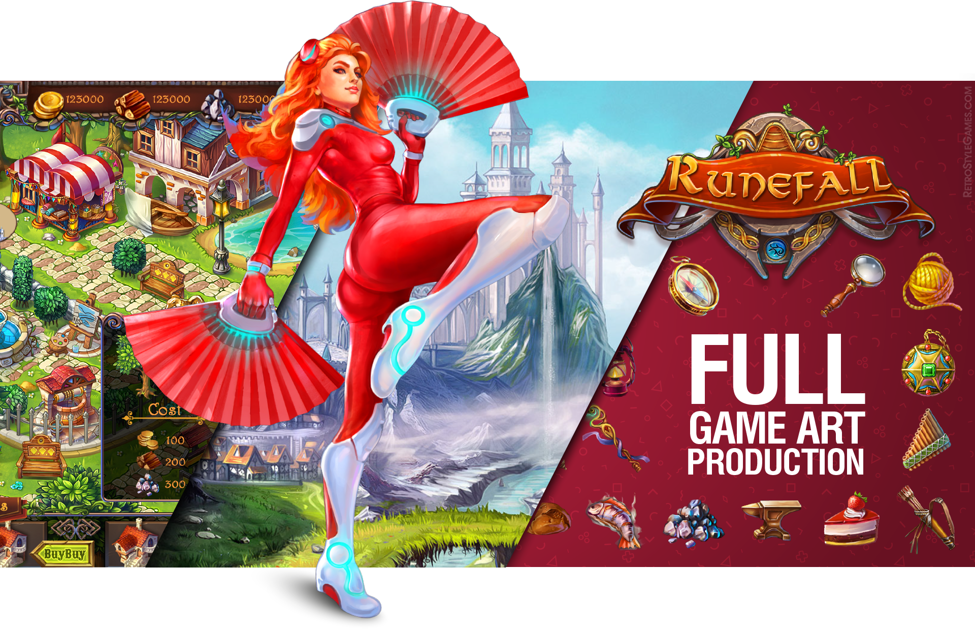 2D 3D Full Game Art Production