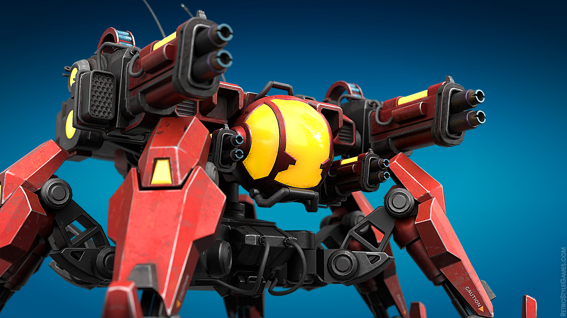 Storage Mech Free 3D Mech & Weapon Models for Games | RetroStyle Games